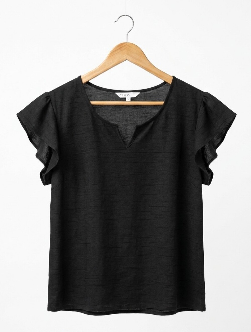 cleo Flutter Sleeve Top - Picture 2 of 8